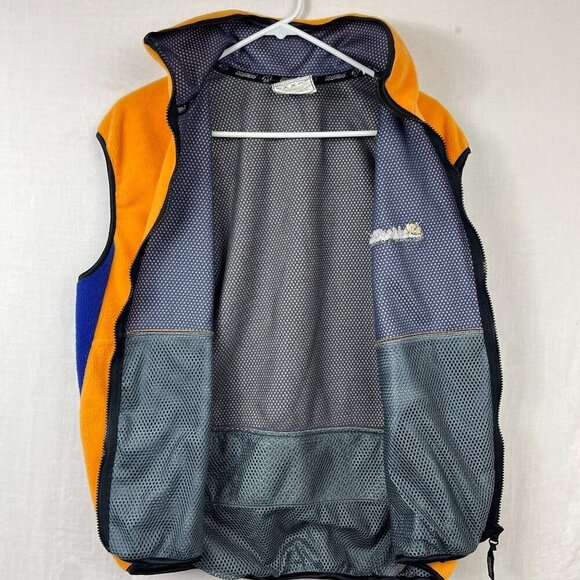 Vintage 90s Moose Mountainwear Full Zip Fleece Vest XL Cargo Baggy Gorpcore - Picture 5 of 12
